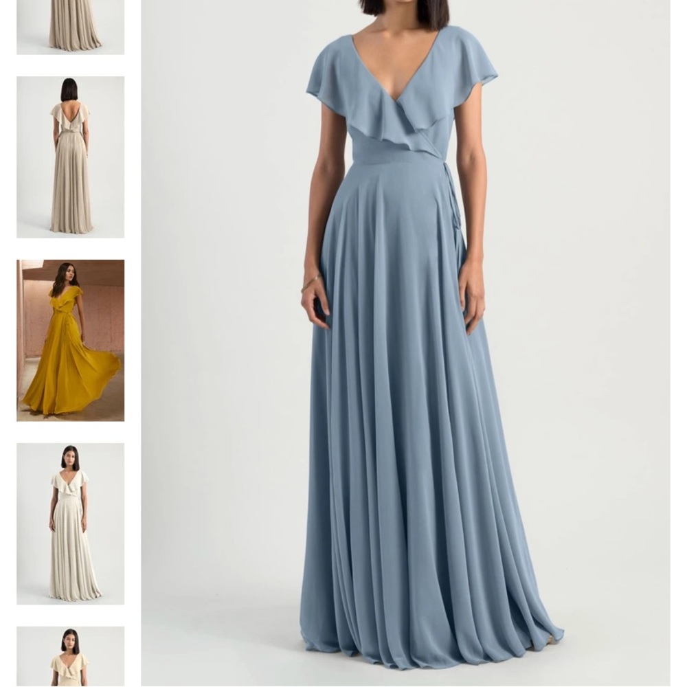 Jenny Yoo “Faye” Bridesmaid’s Dress in Bluebelle